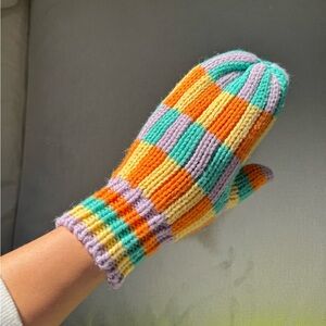 Colorful Urban Outfitters mittens